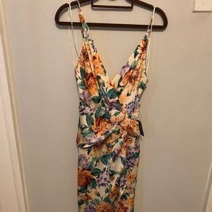 XS Express floral midi dress NWT